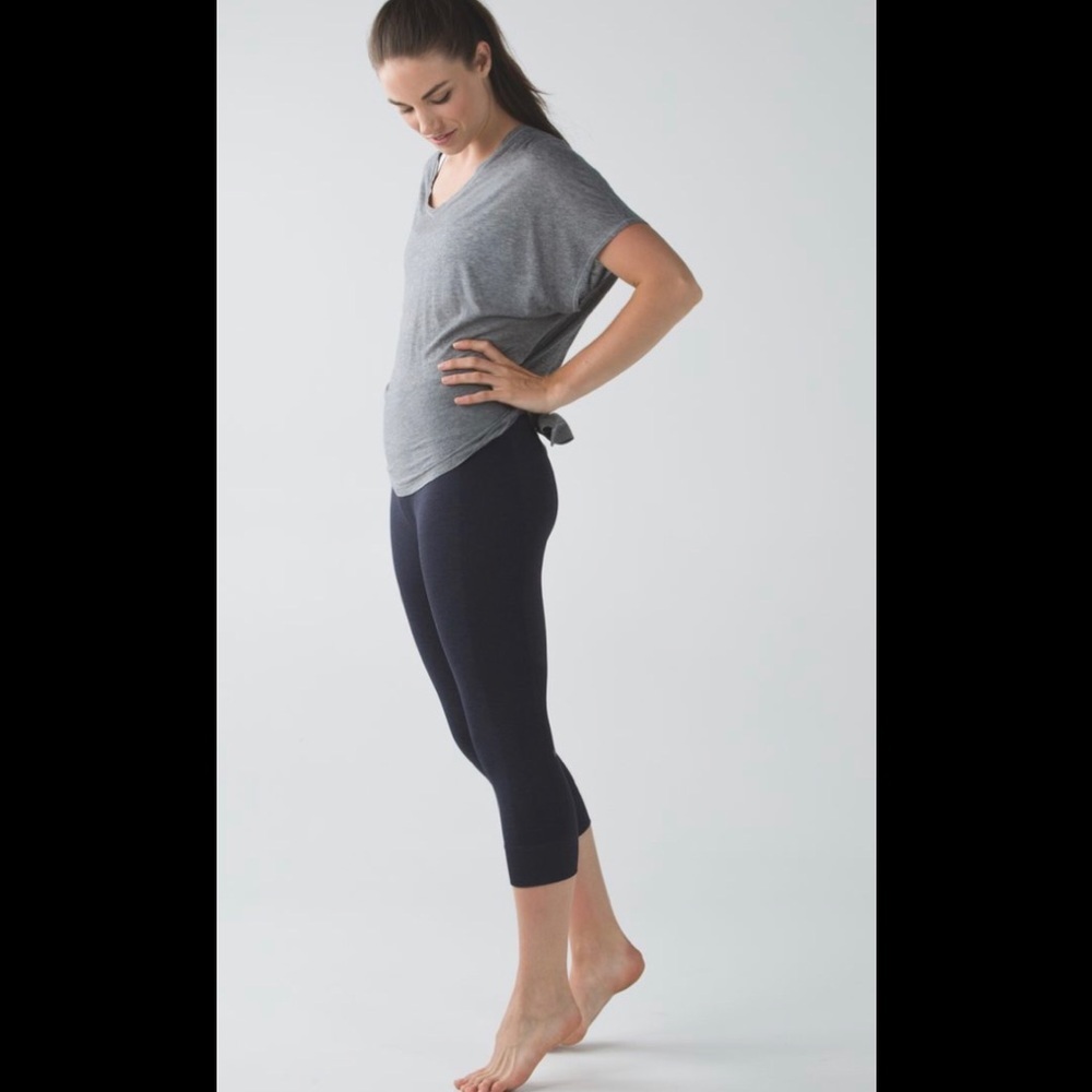 Lululemon Flow Seamless High Waist Leggings Pants Tights Crop Pants Stretch